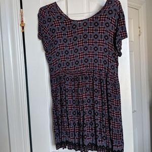 ✨👕 UO Blue Aztec Print Babydoll Tunic 👕✨